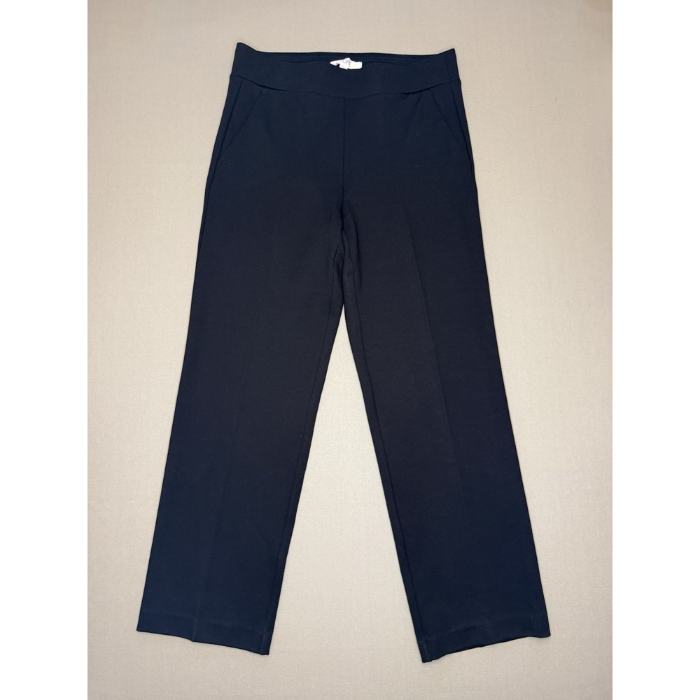 LOFT Pants Womens M Black Pull On Stretch Career Work Office Casual